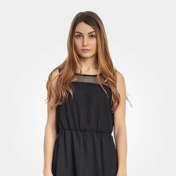 Girl Black Blouse